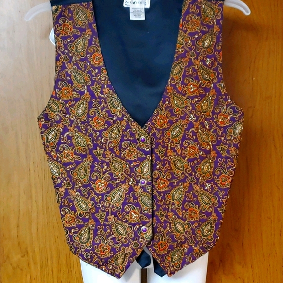 Vintage Beaded Pasley Western Vest - Picture 1 of 6